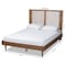 Baxton Studio Kioshi Mid-Century Modern Transitional Ash Walnut Finished Wood Queen Size Platform Bed 180-11152-9814-Zoro - alternate 4